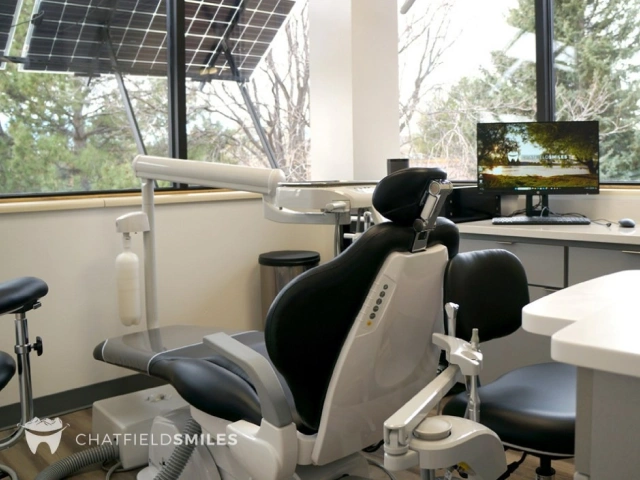Comfortable dental operatory with modern equipment